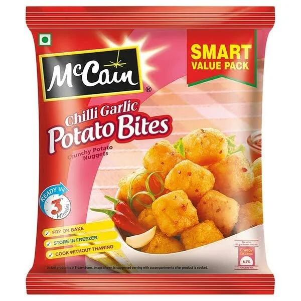 MC CAN CHILLY GARLIC POTATO BITES 700GM